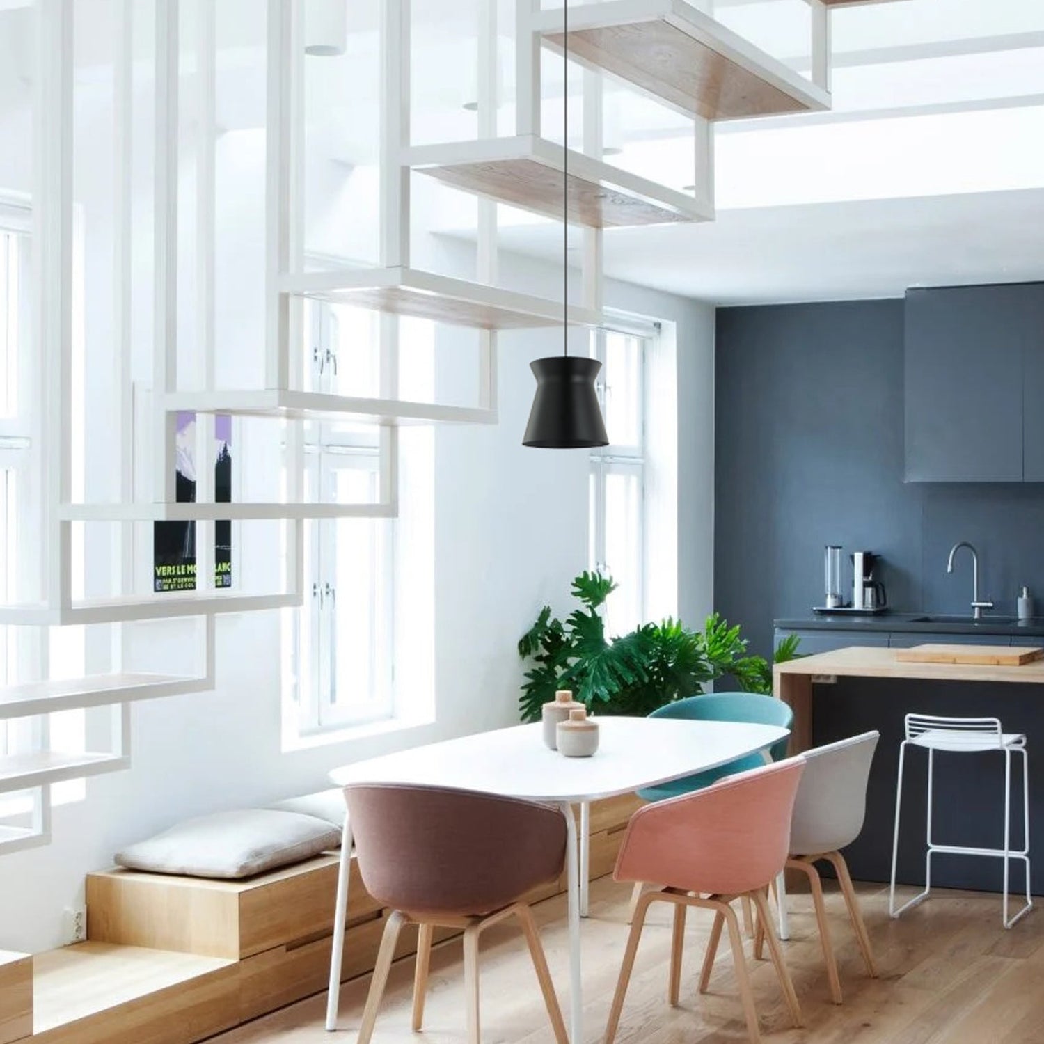 DIABLO: Modern Scandinavian Interior Cone Flat Top Pendant Lights