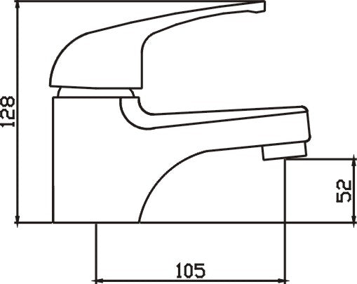 Demos Basin Mixer (Chrome)-Clearance