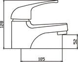 Demos Basin Mixer (Chrome)-Clearance