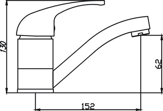 Demos Basin Mixer Swivel (Chrome)