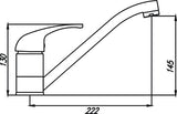Demos Swivel Sink Mixer (Chrome)
