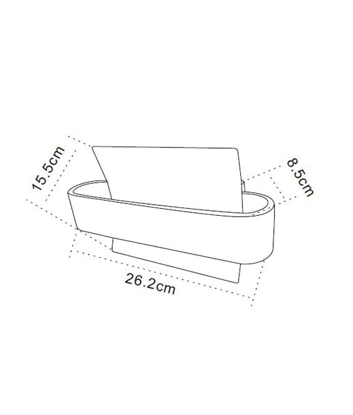 DUBAI: LED Interior Matte White Curved Wall Light