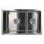 Double Bowl Handmade 304 Stainless Steel Sink 715x450mm