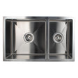 Double Bowl Handmade 304 Stainless Steel Sink 715x450mm