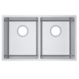 Double Bowl Handmade 304 Stainless Steel Sink 740x440mm