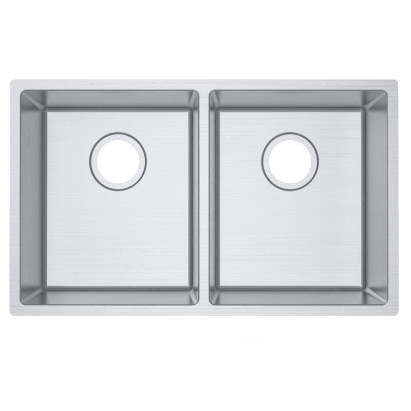 Double Bowl Handmade 304 Stainless Steel Sink 740x440mm