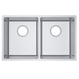 Double Bowl Handmade 304 Stainless Steel Sink 740x440mm