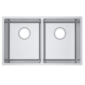 Double Bowl Handmade 304 Stainless Steel Sink 740x440mm