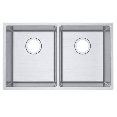 Double Bowl Handmade 304 Stainless Steel Sink 740x440mm