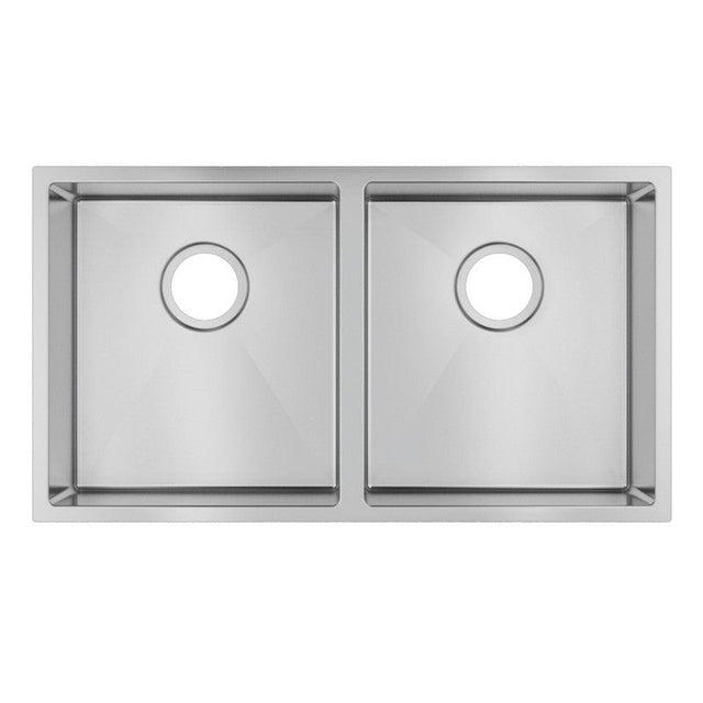 Double Bowl Handmade 304 Stainless Steel Sink 820x457x230mm
