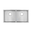 Double Bowl Handmade 304 Stainless Steel Sink 865x440mm