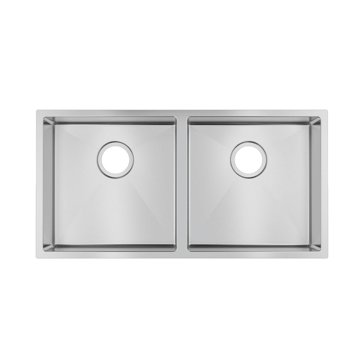 Double Bowl Handmade 304 Stainless Steel Sink 865x440mm