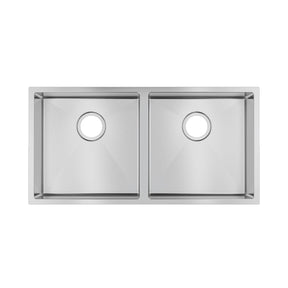 Double Bowl Handmade 304 Stainless Steel Sink 865x440mm