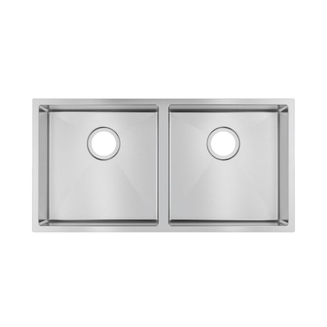 Double Bowl Handmade 304 Stainless Steel Sink 865x440mm