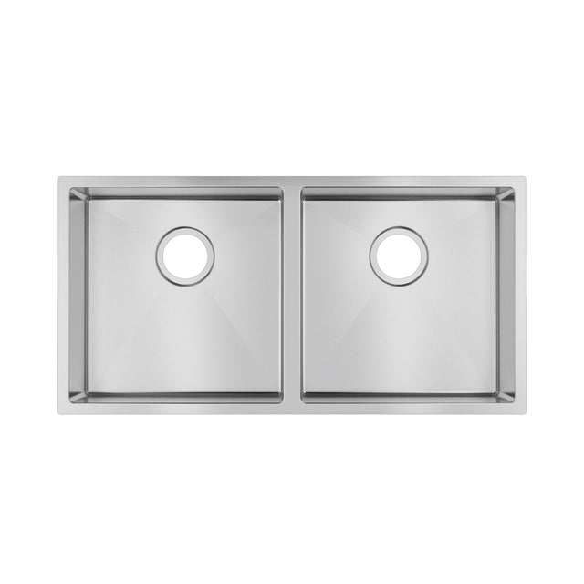 Double Bowl Handmade 304 Stainless Steel Sink 865x440mm