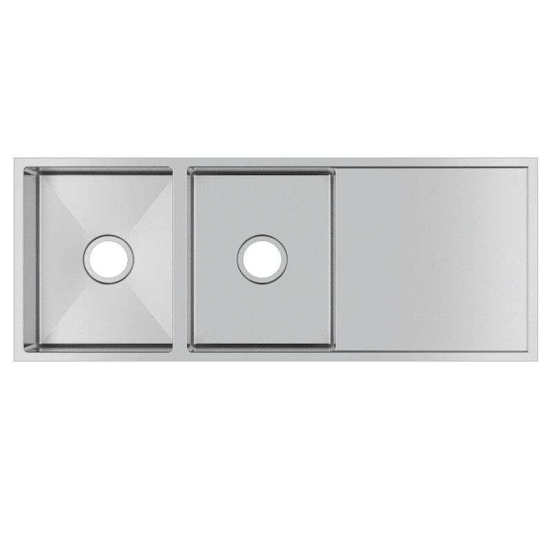 Double Bowl Handmade 304 Stainless Steel Sink II 1160x460x230mm