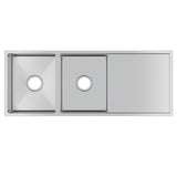 Double Bowl Handmade 304 Stainless Steel Sink II 1160x460x230mm