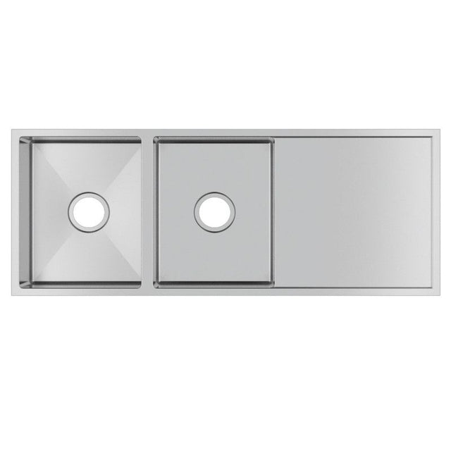 Double Bowl Handmade 304 Stainless Steel Sink II 1160x460x230mm
