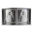 Double Bowls Top/Undermount Kitchen/Laundry Handmade 304 Stainless Steel Sink 770*440*230mm