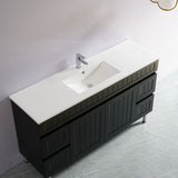 ACACIA SHAKER PVC Floor Vanity 1500 (Single/Double Bowl)