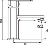 Elegant Basin Mixer (Chrome)