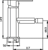 Elegant Bidet Mixer (Chrome)