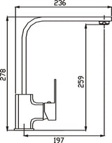 Elegant Sink Mixer (Chrome)