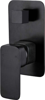 Elegant Wall Mixer With Diverter (Black)