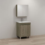 ABS DFL2 Dark Oak Freestanding Vanity 600mm - Clearance