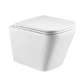 Enox66 Rimless Wall Hung Toilet Pan (Gloss White)