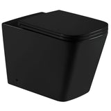 ENOX99 Wall Hung Toilet Floor Pan Matt Black with Wall Hung Cistern Package