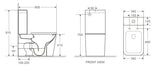 Enox Rimless Back To Wall Toilet Suite (Gloss White)