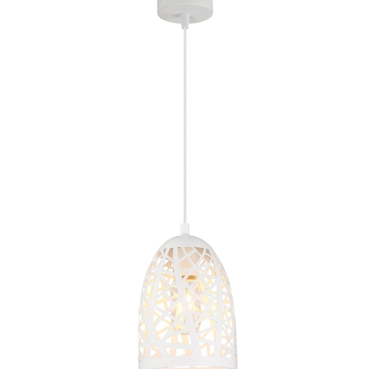 ESCAMA: Interior Iron Cage Ellipse Pendant Lights