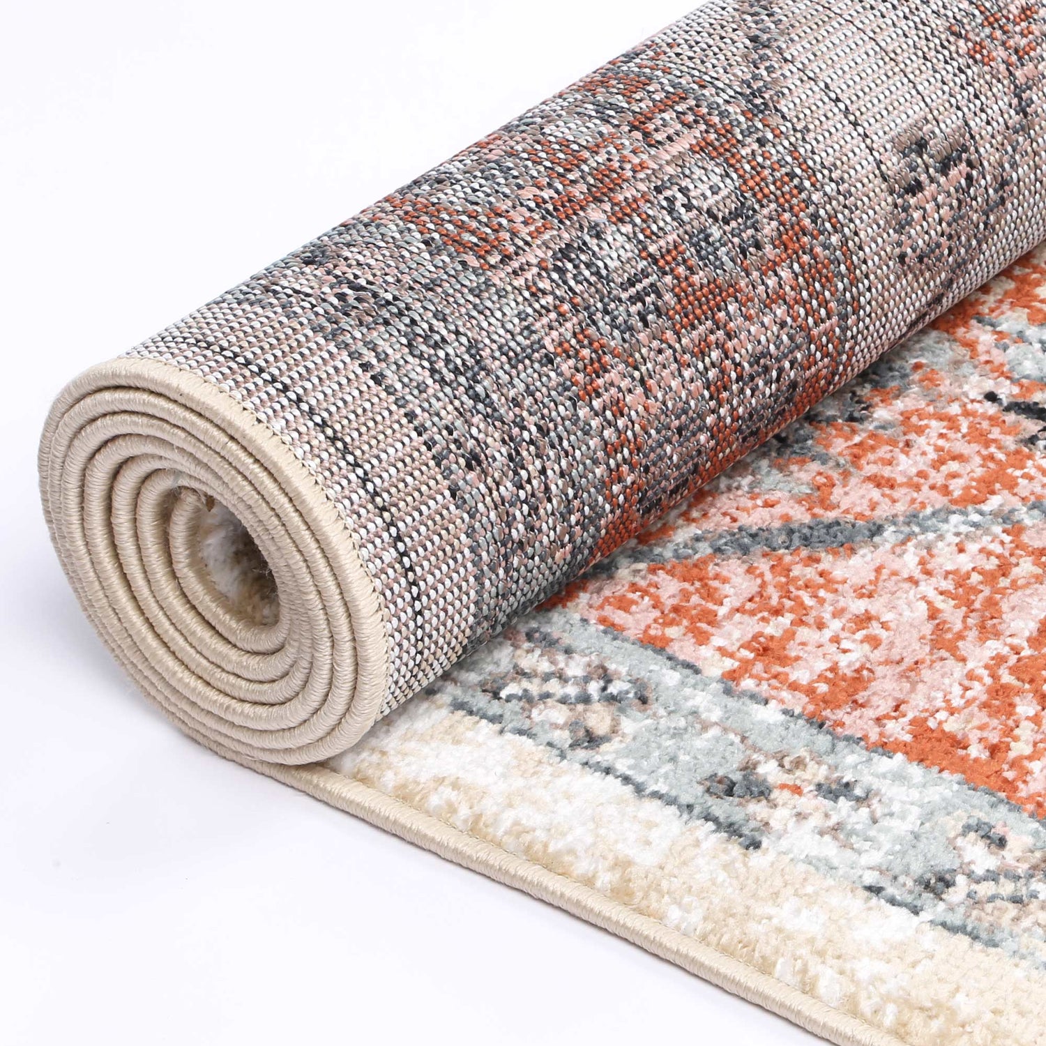 Anatolia Traditional Terracotta White Rug