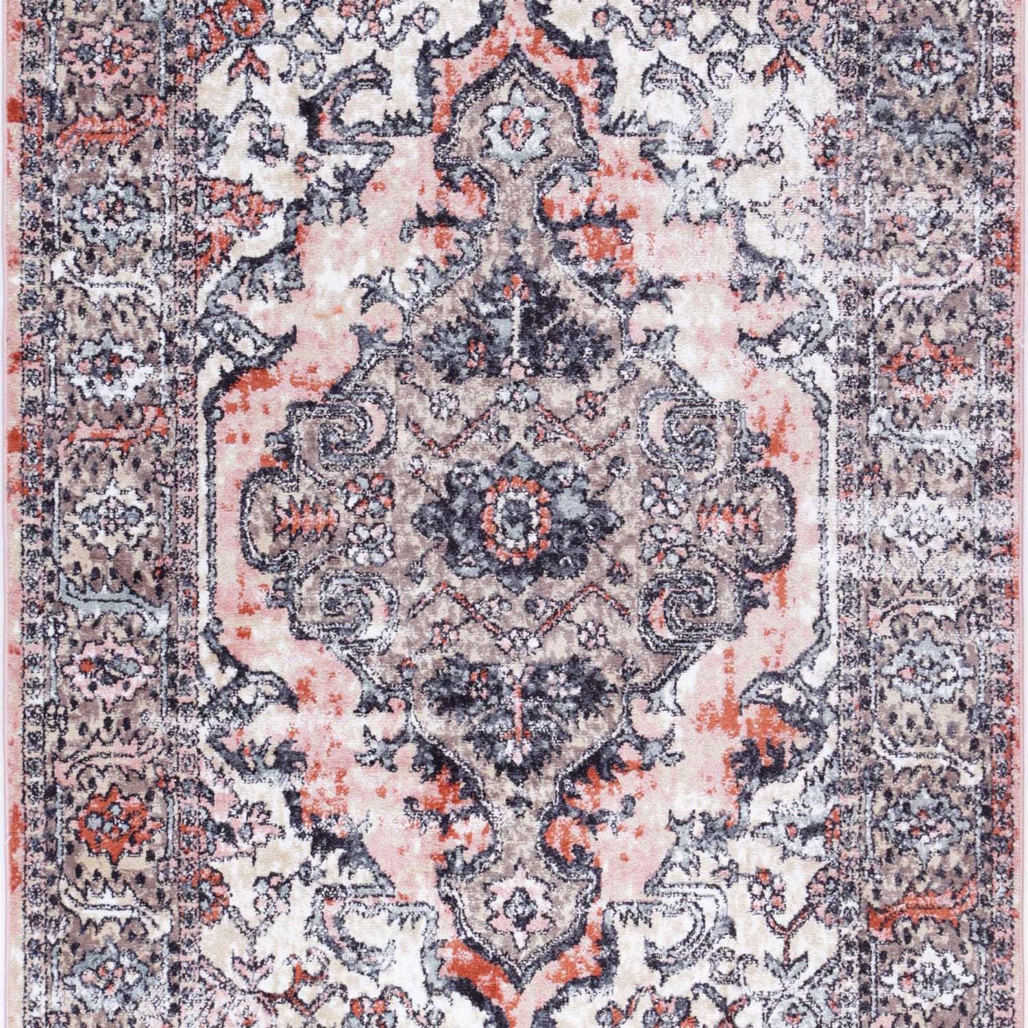 Anatolia Traditional Terracotta Cream Rug