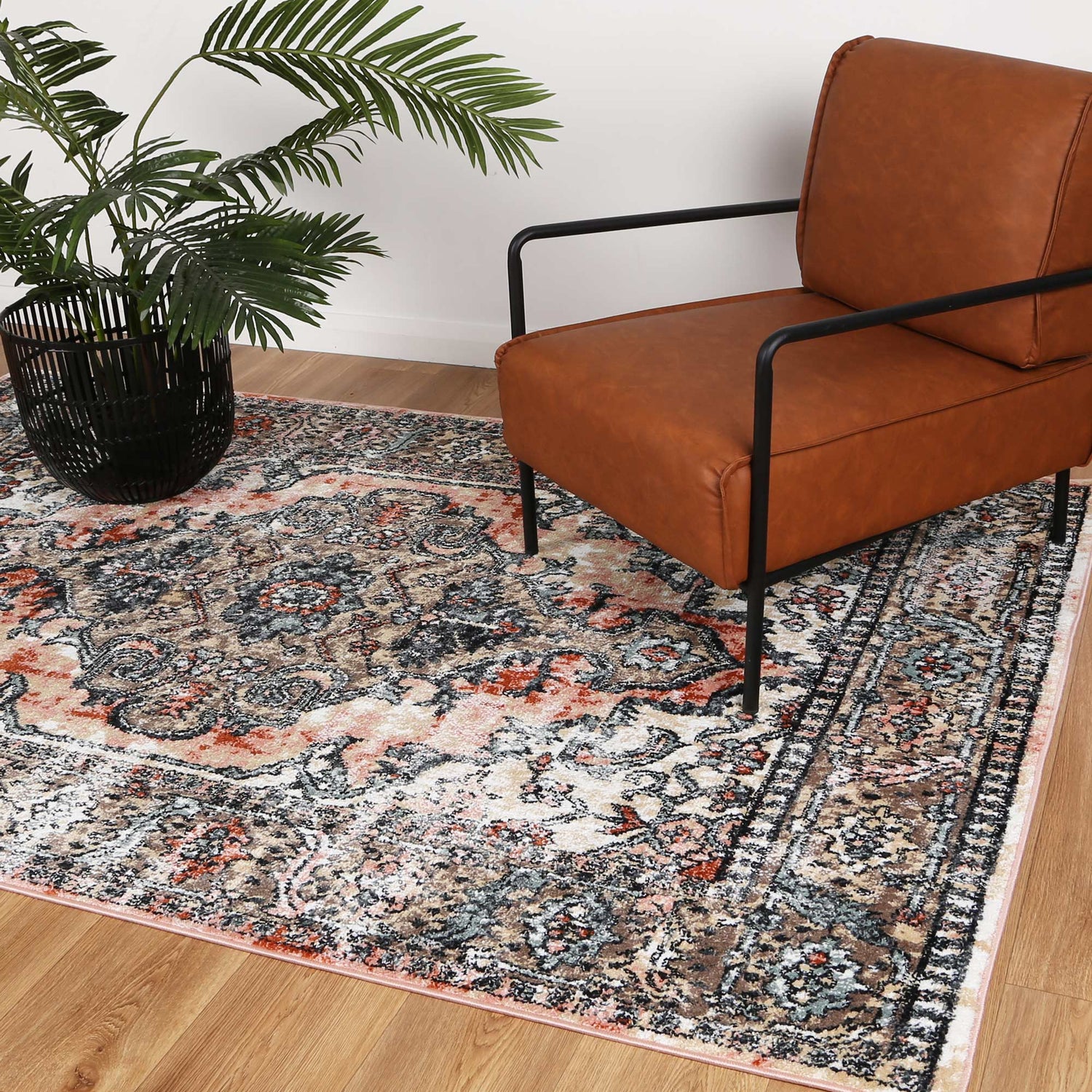 Anatolia Traditional Terracotta Cream Rug