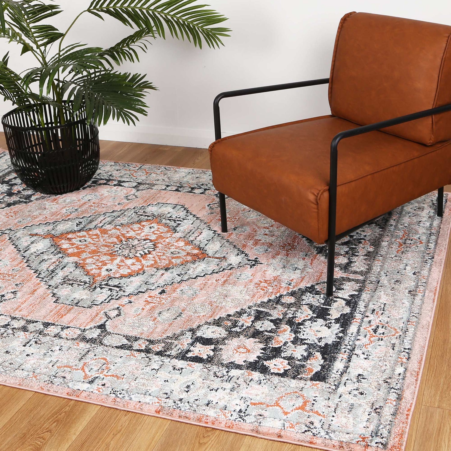 Anatolia Traditional Black Beige Rug