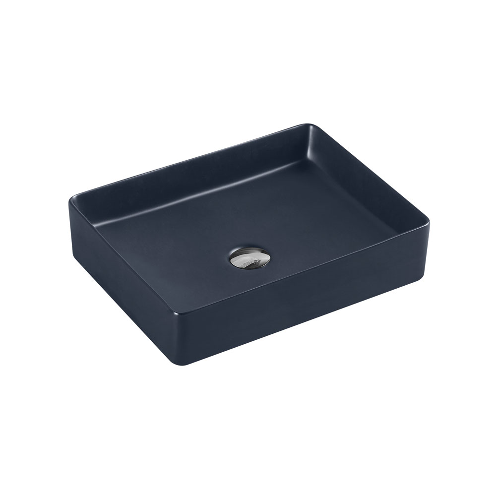 ETNA Rectangle Counter Top Basin Nero Grey 470x360mm
