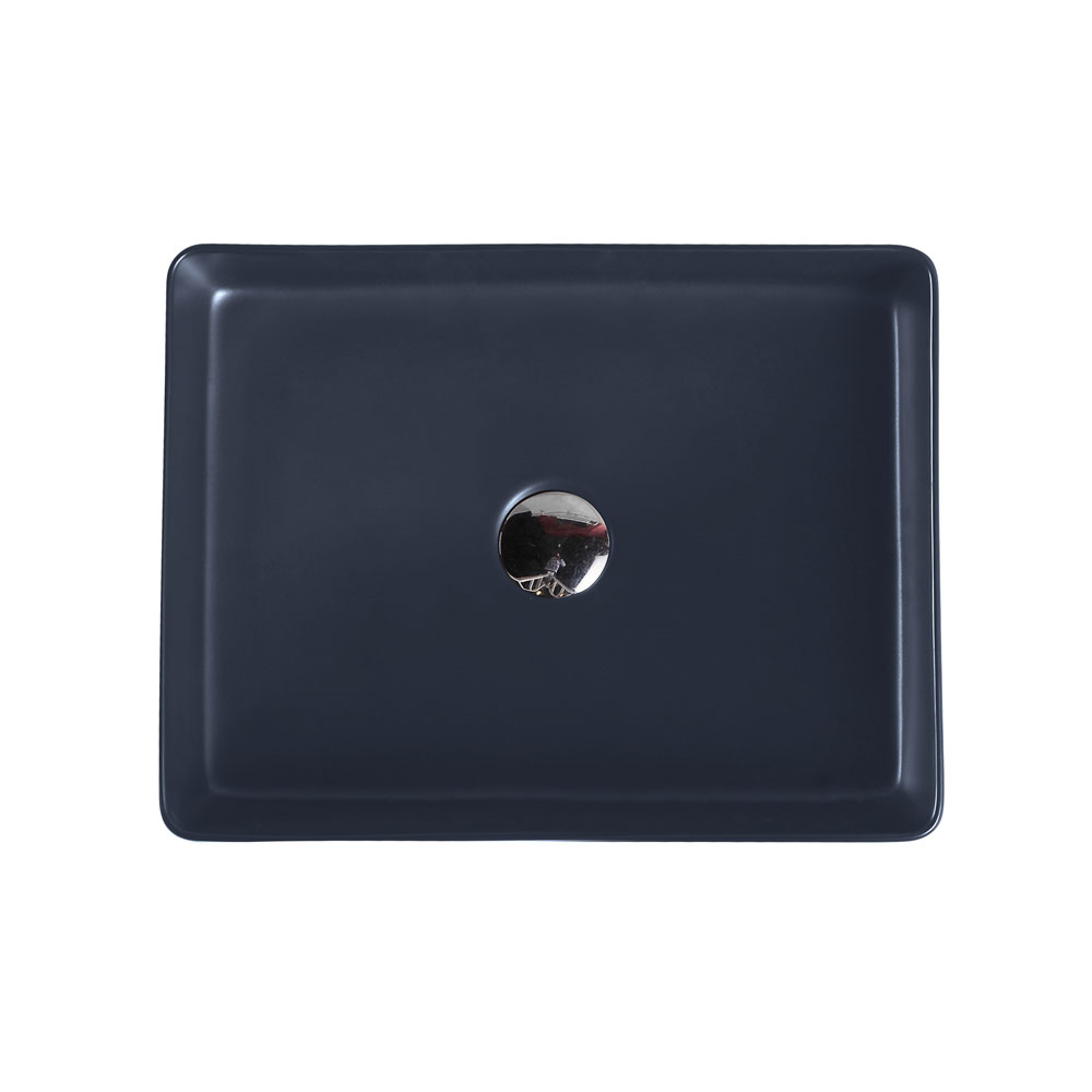ETNA Rectangle Counter Top Basin Nero Grey 470x360mm