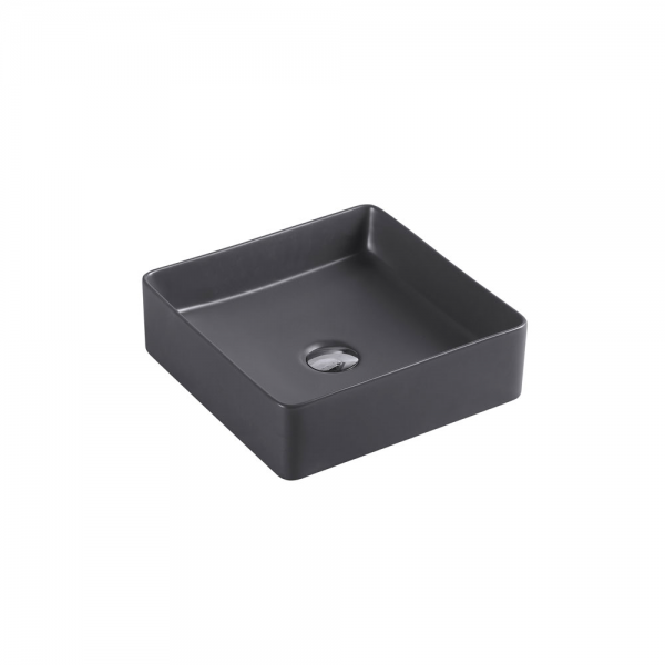 ETNA Square Counter Top Basin Nero Grey 360mm