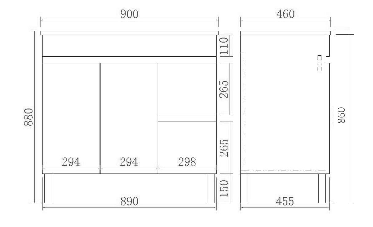 evie-colour-pvc-vanity-900mm-right-left-drawer