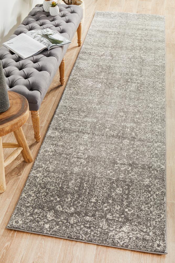 Evoke Pidgeon Grey Transitional Runner Rug - Discontinued