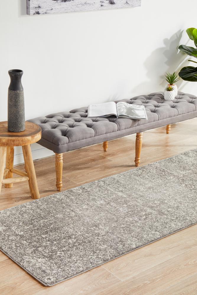 Evoke Pidgeon Grey Transitional Runner Rug - Discontinued