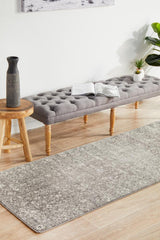 Evoke Pidgeon Grey Transitional Runner Rug - Discontinued