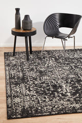 Evoke Charcoal Transitional Rug