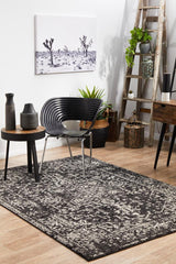 Evoke Charcoal Transitional Rug