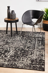 Evoke Charcoal Transitional Rug