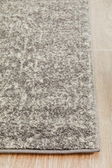 Evoke Homage Grey Transitional Runner Rug