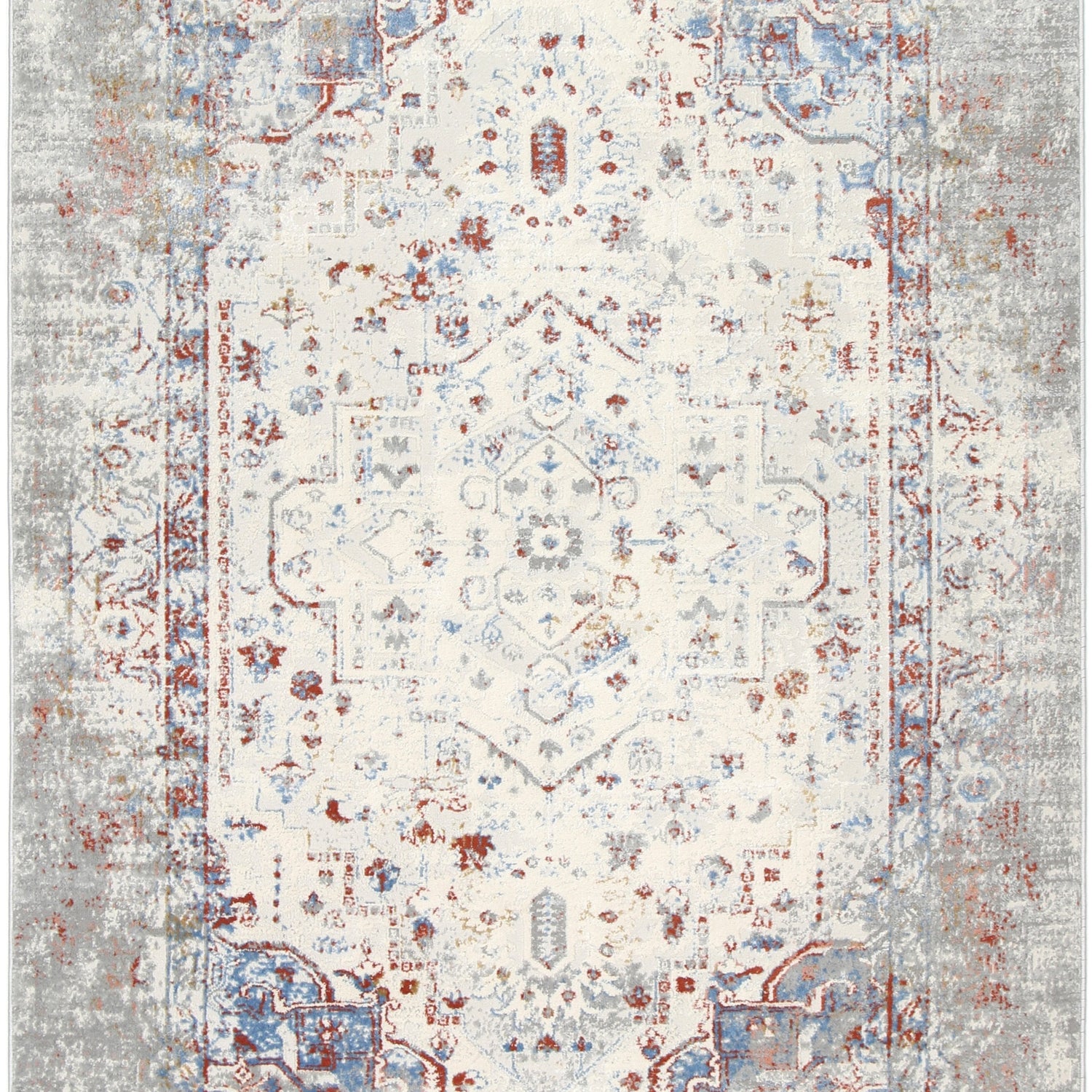 Amelia Grey Multi Contemporary Rug