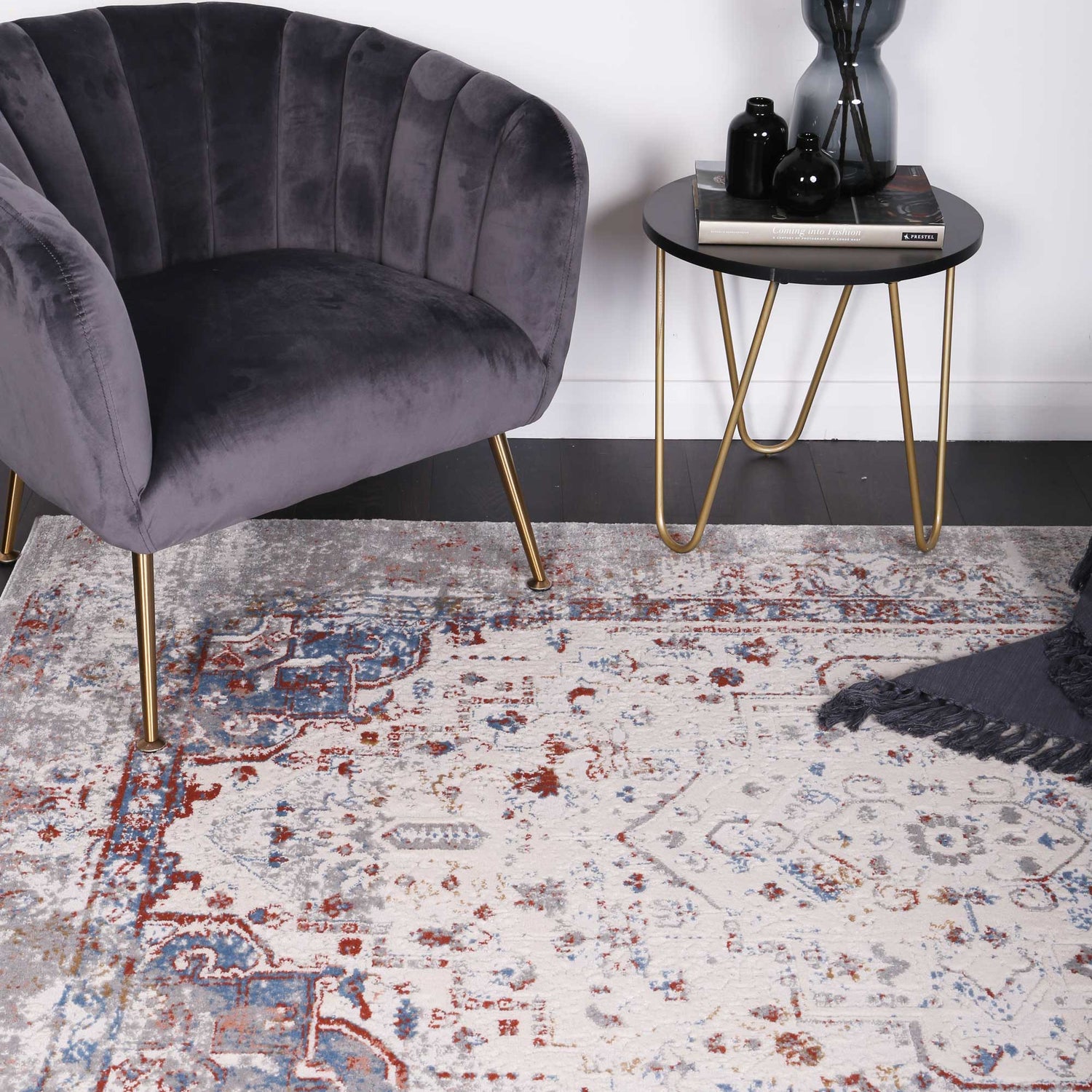 Amelia Grey Multi Contemporary Rug